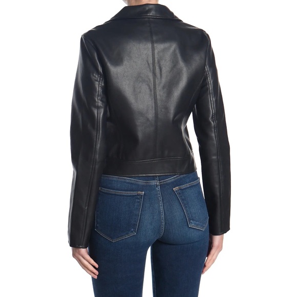 NWT Blank NYC Black Faux Leather Moto Jacket - M - Picture 2 of 7
